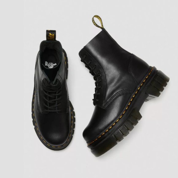 AUDRICK NAPPA LEATHER PLATFORM ANKLE BOOTS MSRP$240 in Black Nappa - Picture 12 of 13